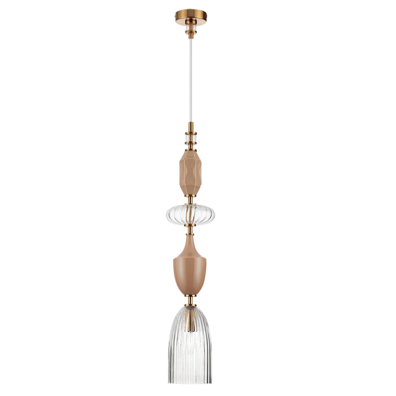 Подвес ODEON LIGHT EXCLUSIVE MODERN TERRA античная бронза, латунь E14*1 10W плафон 120 мм