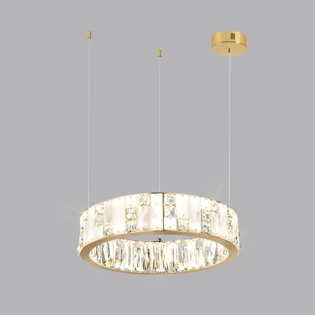Люстра ODEON LIGHT HALL CROSSA золотой LED*1 46W