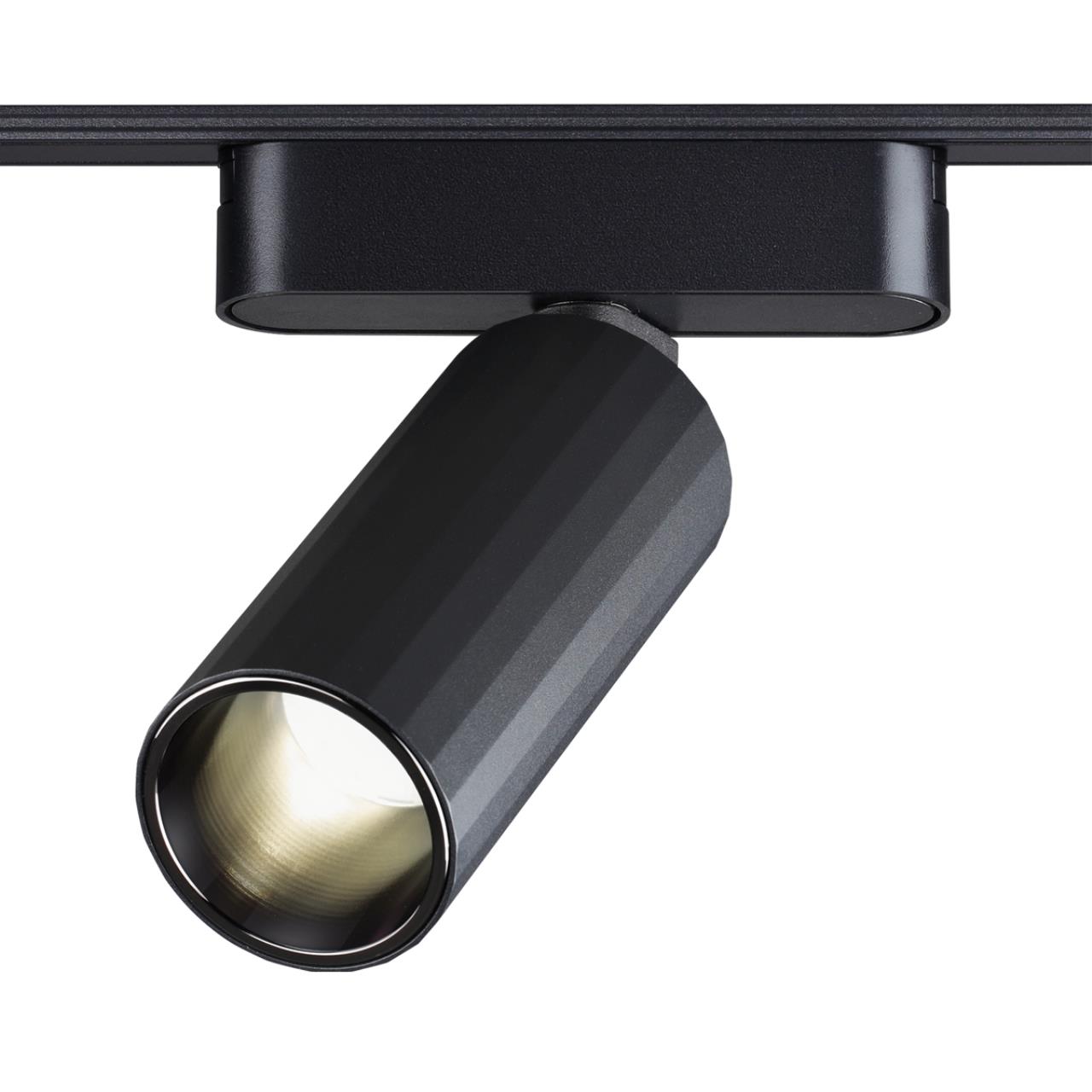 Трековый светильник для низковольтного шинопровода NOVOTECH SHINO SMAL черный LED*1 12W 3000К плафон черный