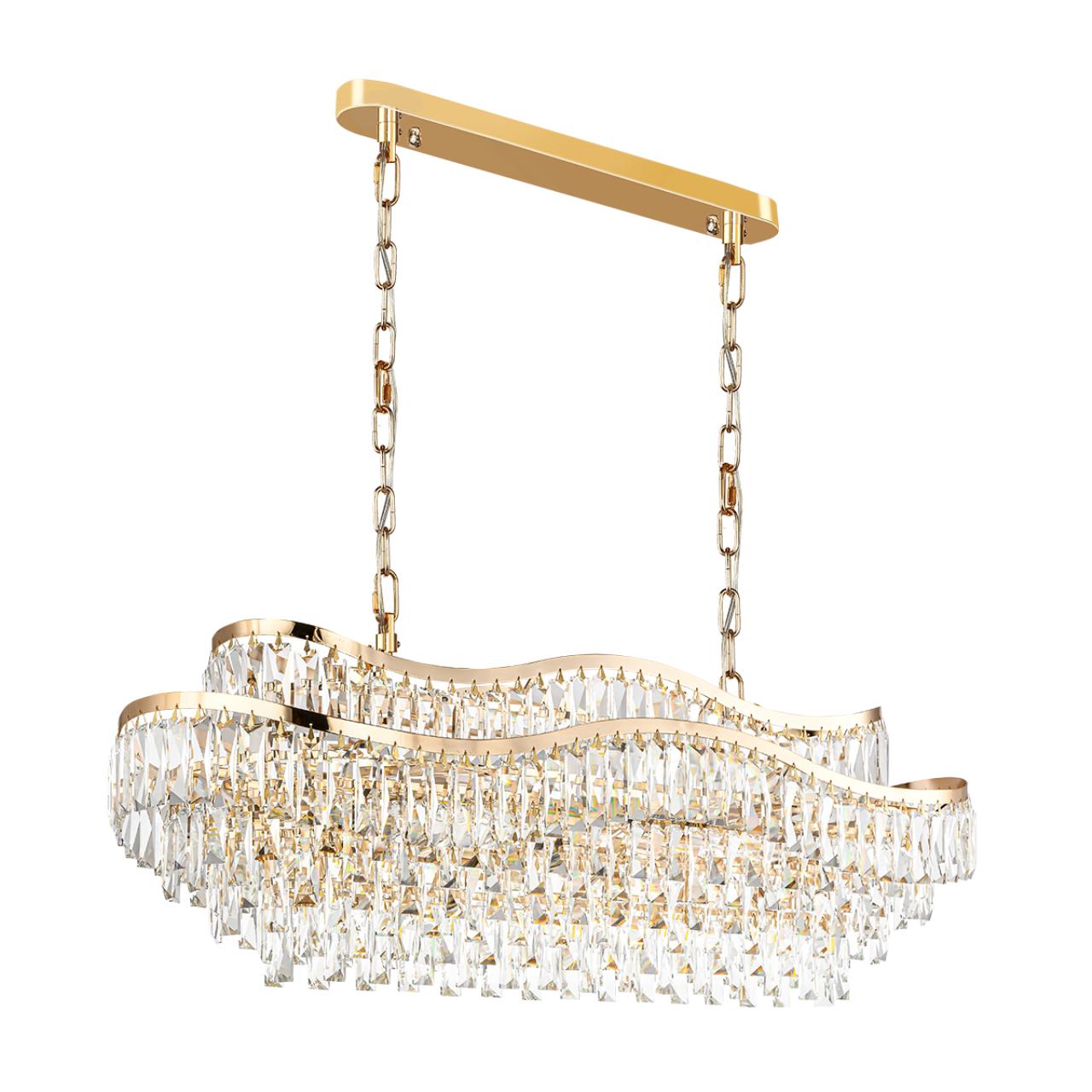 Люстра ODEON LIGHT HALL WAYTA золотой E14*15 10W