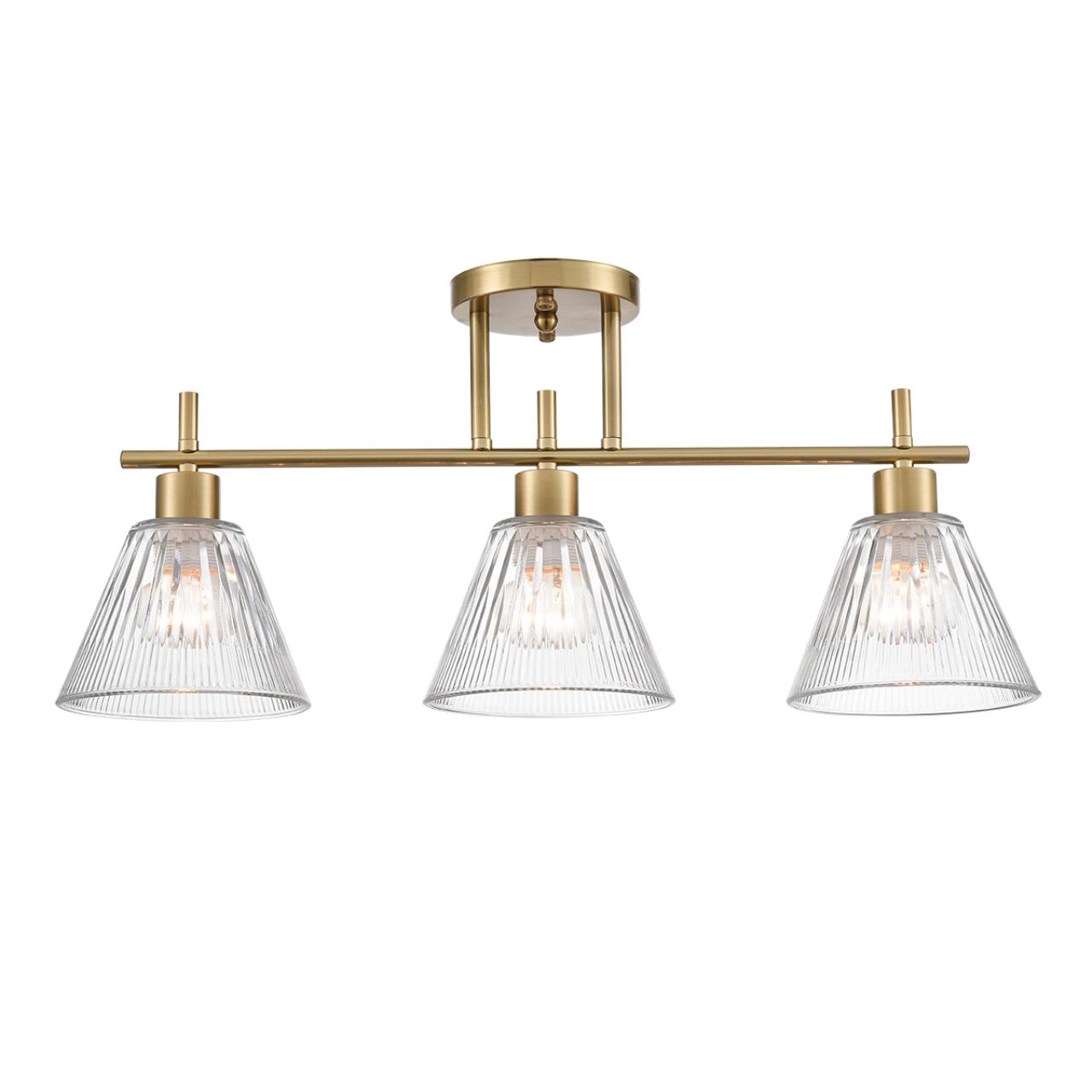 Люстра потолочная LUMION COMFI VIVIAN латунь E27*3 10W