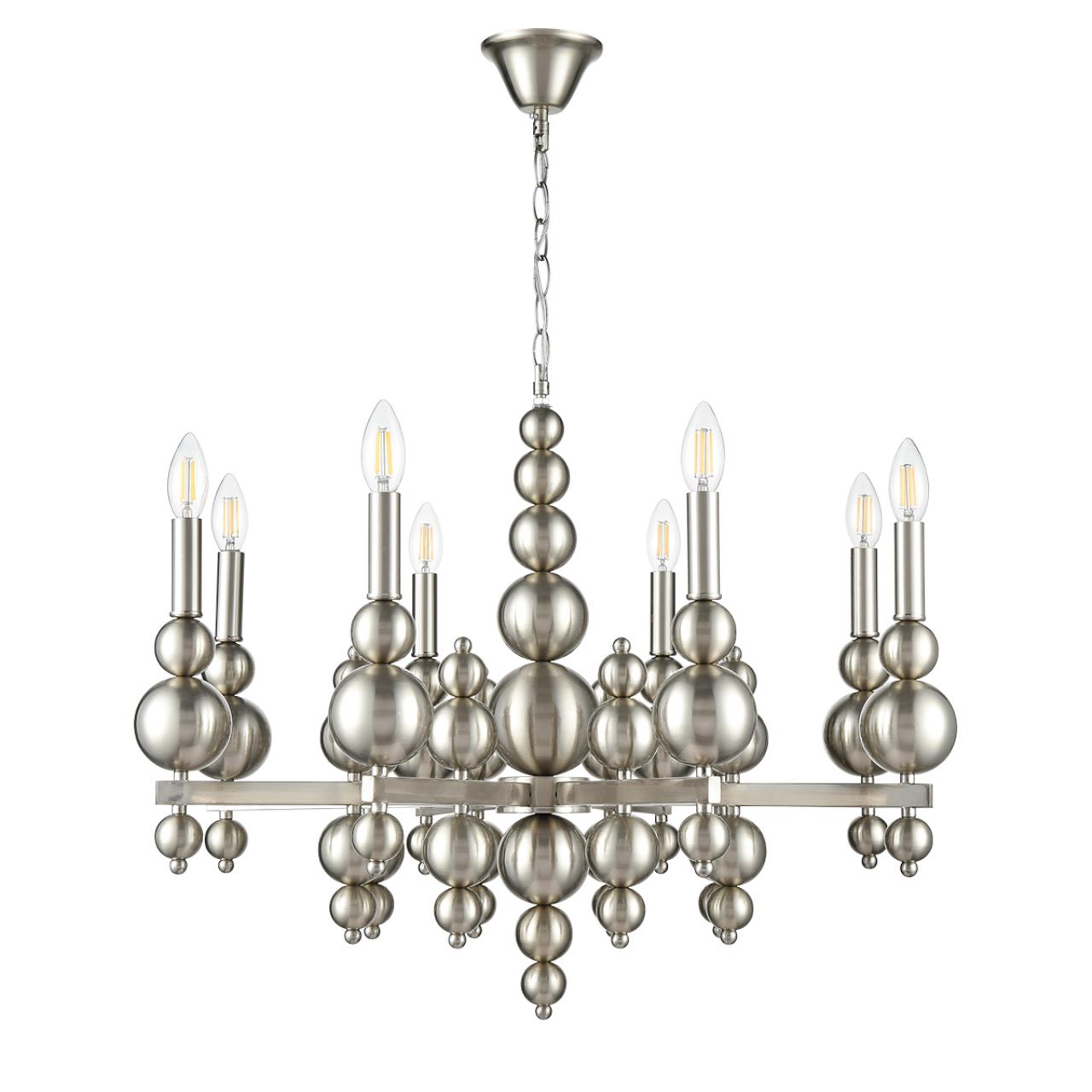Люстра LUMION MODERNI NANA никель E14*8 10W