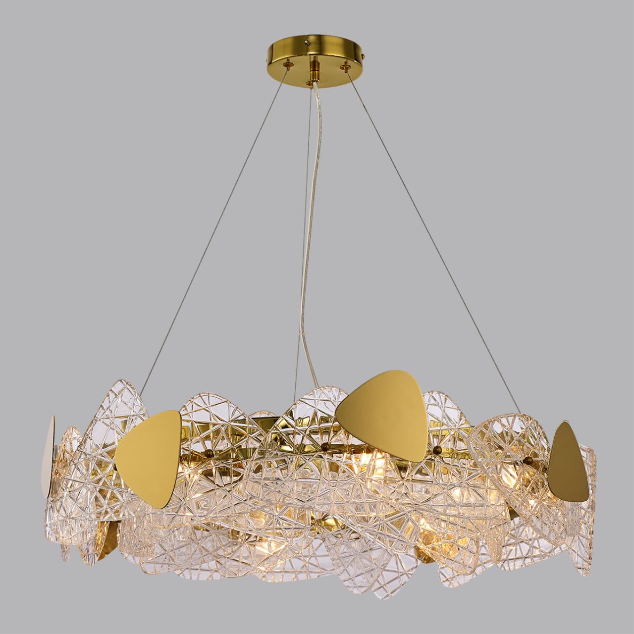 Люстра подвесная LUMION NEOCLASSI QUEENY золотой E14*8 10W
