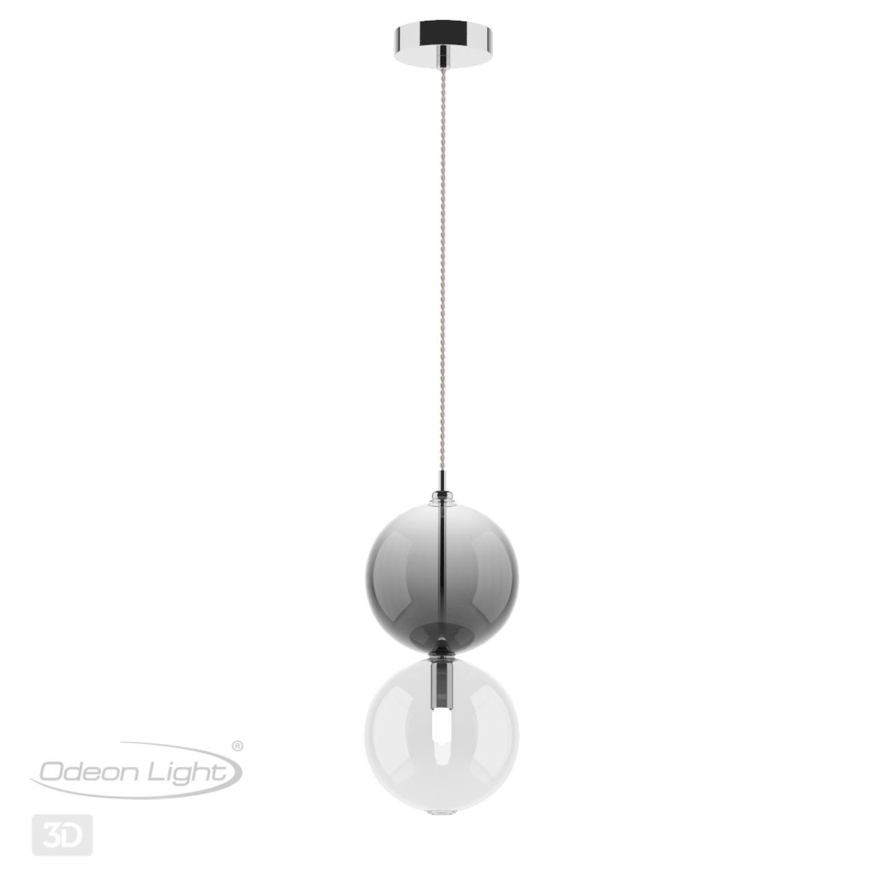 Подвес ODEON LIGHT PENDANT TWIXY хром G9*1 10W