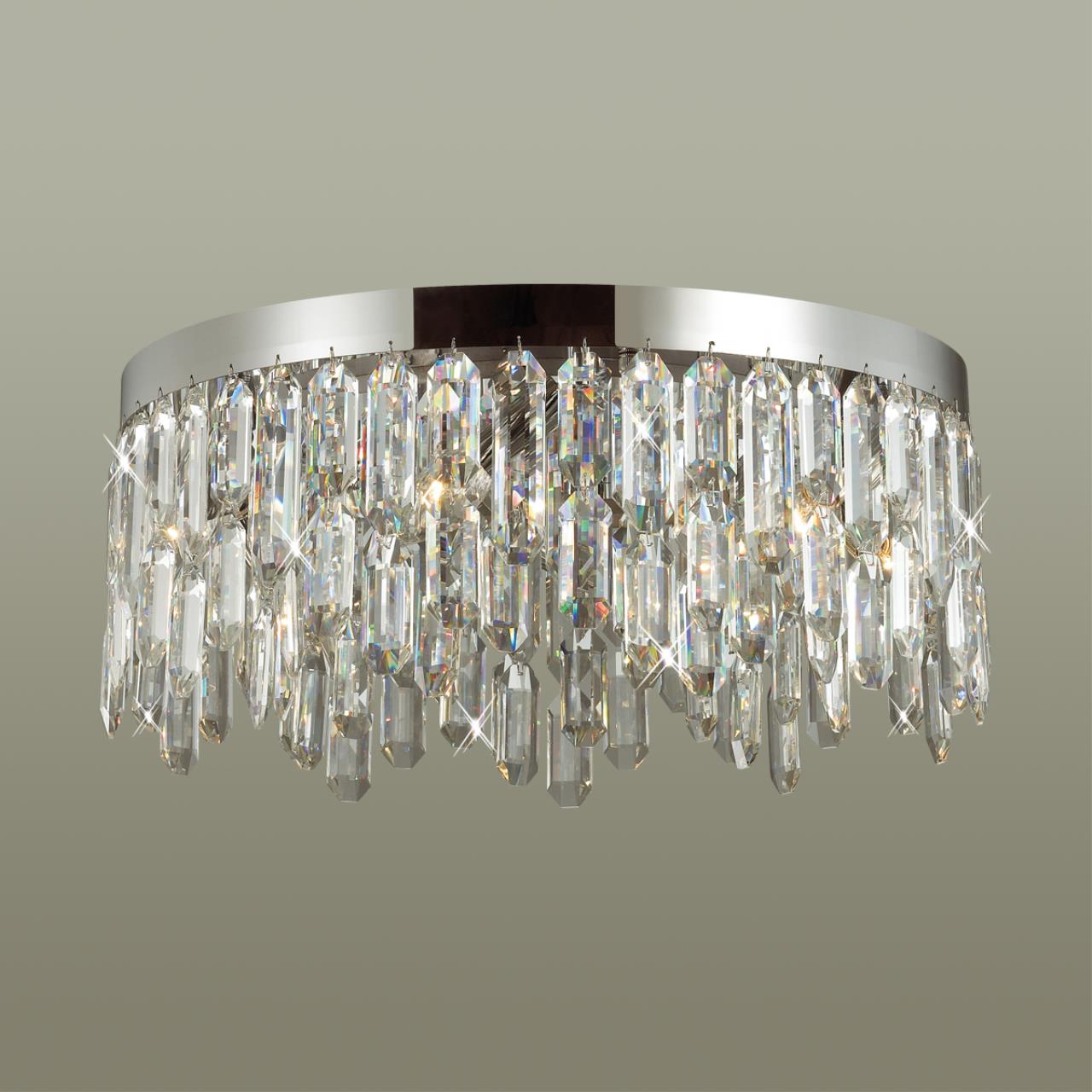Люстра ODEON LIGHT HALL DAKISA хром E14*6 10W  потолочная