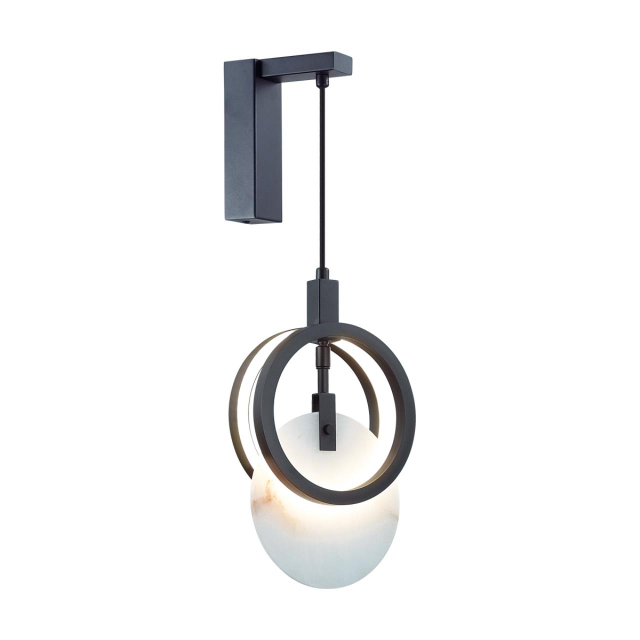 Настенный светильник ODEON LIGHT EXCLUSIVE HIGHTECH MERCURY черный LED*1 17W 3000К плафон белый
