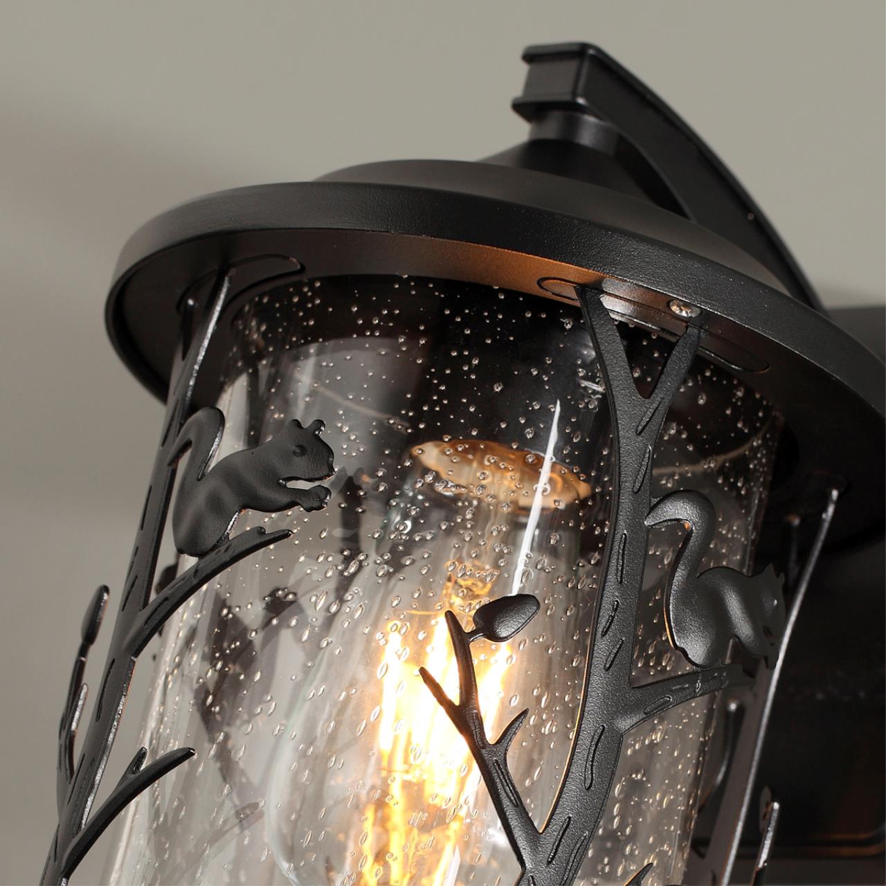 Уличный настенный светильник ODEON LIGHT NATURE CUITA черный