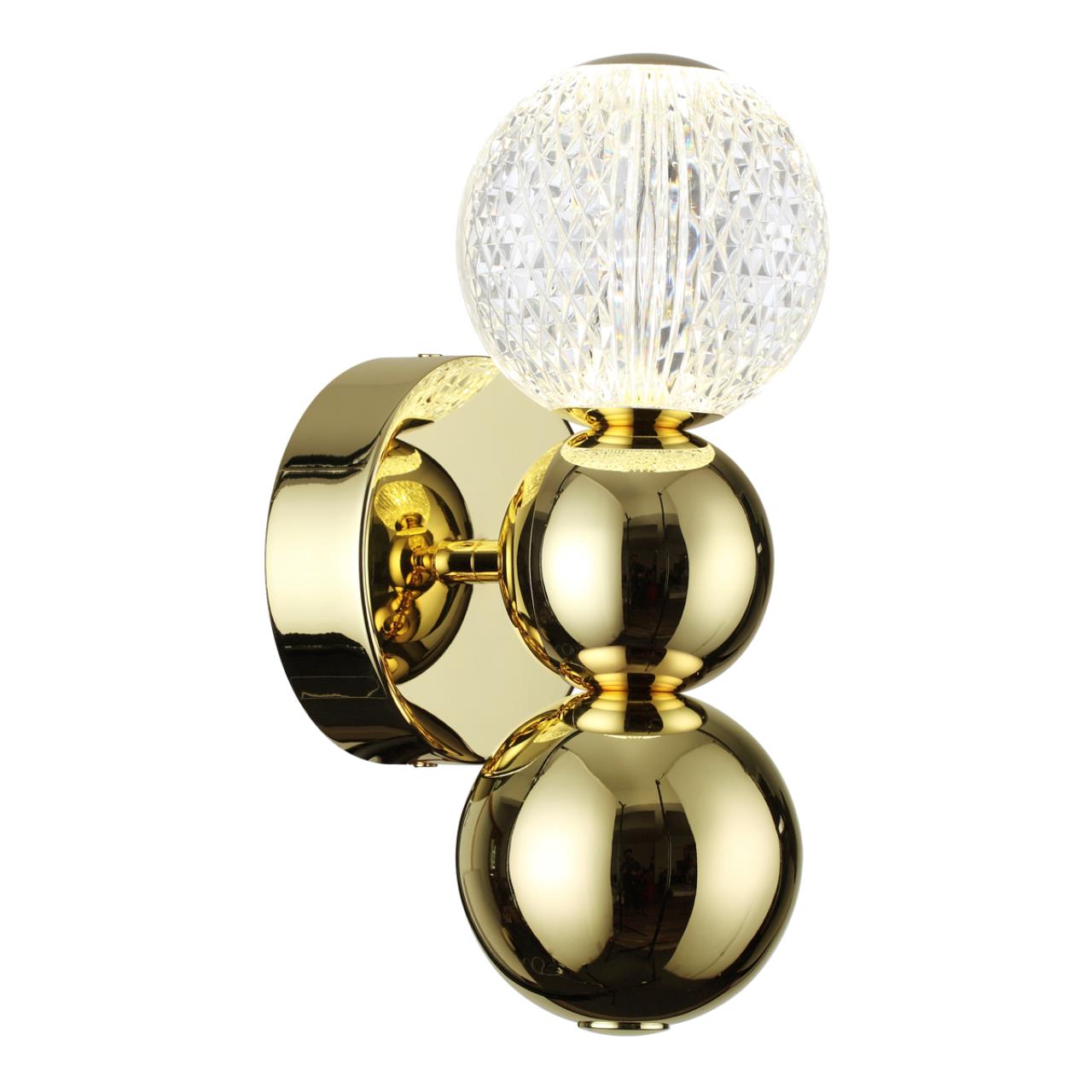 Бра ODEON LIGHT L-VISION CRYSTAL золотой LED*1 4W
