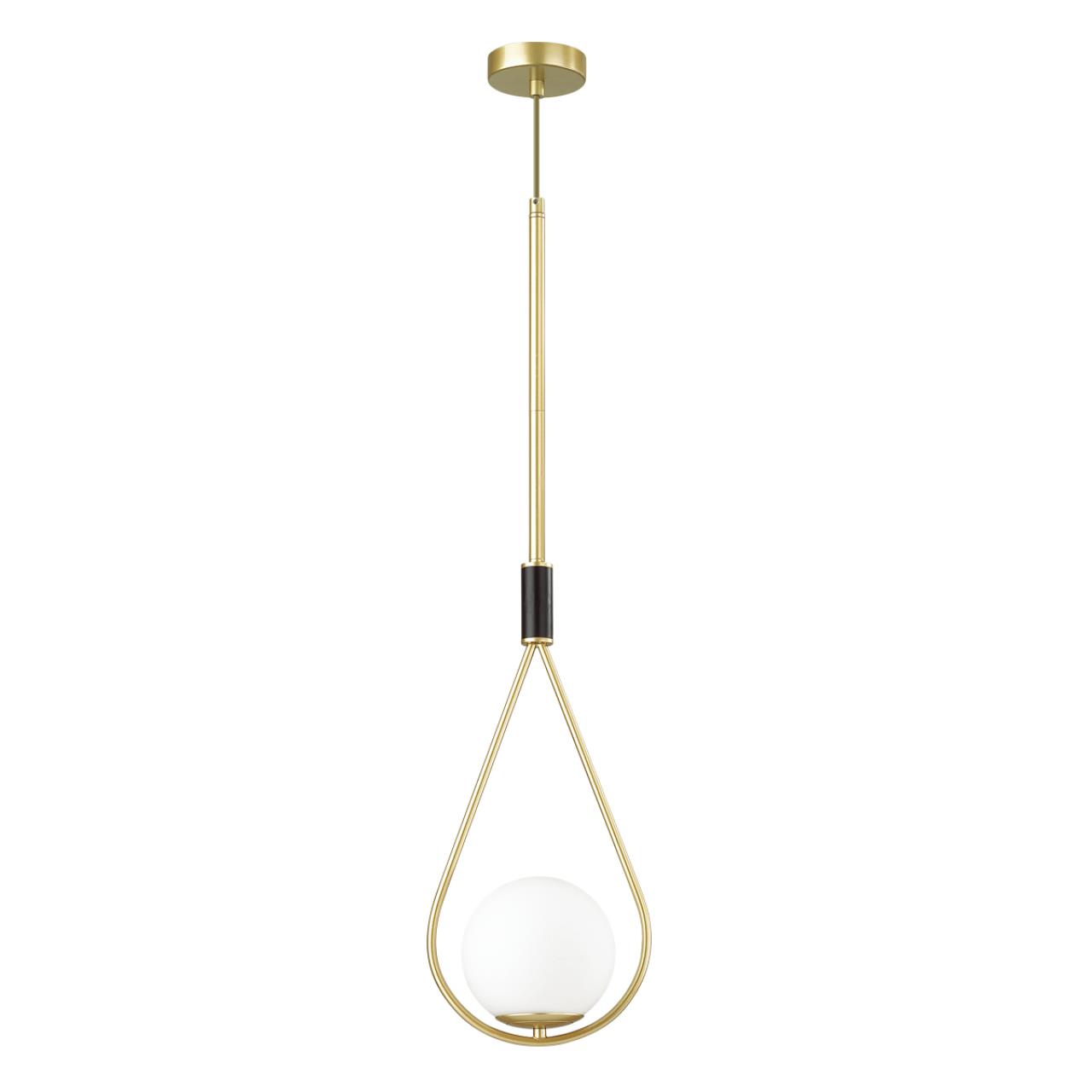 Подвес ODEON LIGHT PENDANT FLARI золотой, черный E14*1 10W плафон белый