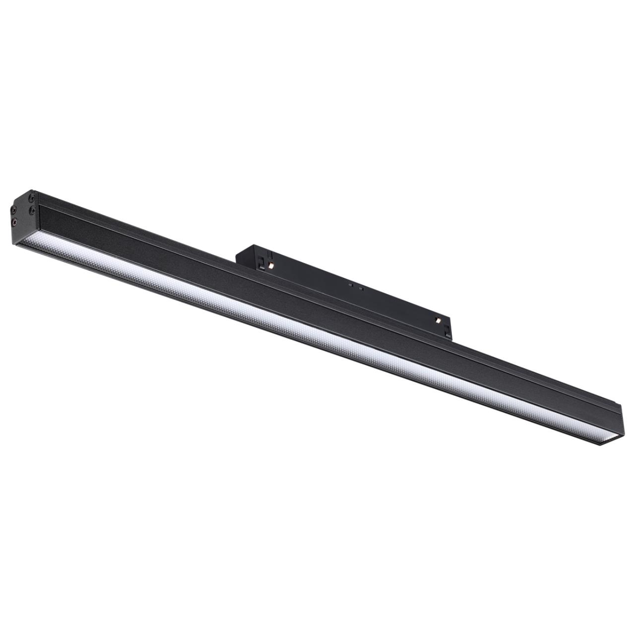 Трековый светильник для низковольного шинопровода NOVOTECH SHINO FLUM черный LED*1 24W 4000К 490 мм призма