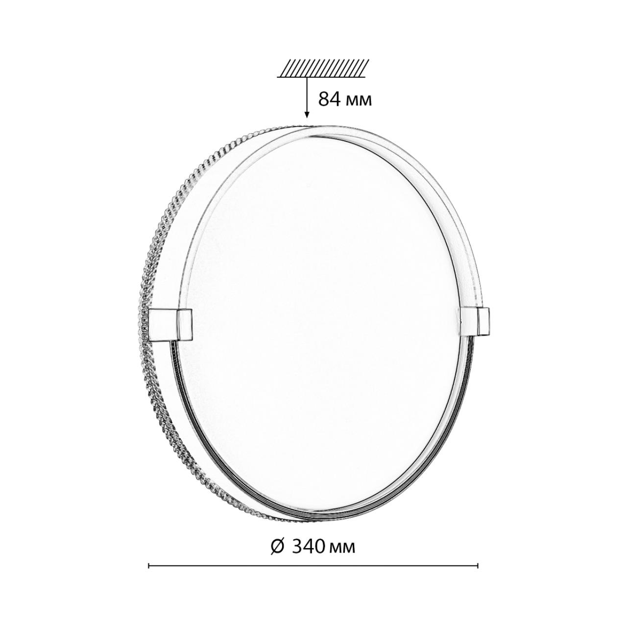 Настенно-потолочный светильник SONEX PALE OLIDI WHITE белый LED*1 30W
