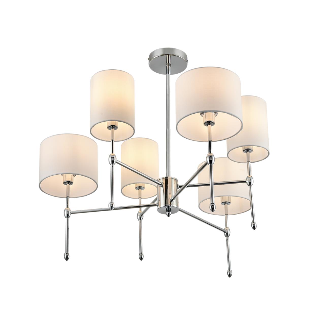 Люстра на штанге LUMION CLASSI LATTI хром E14*6 10W