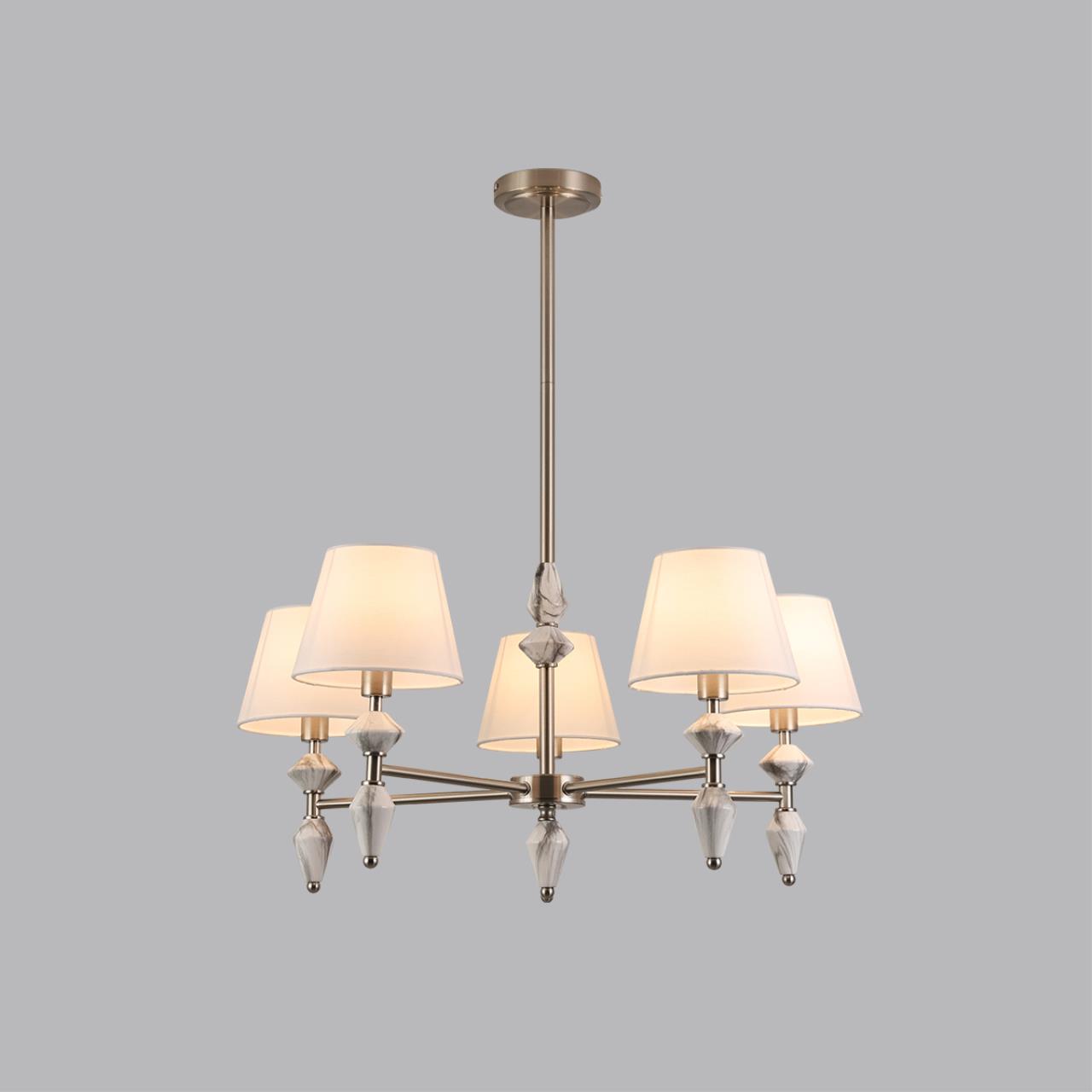 Люстра LUMION CLASSI VERMONT никель E14*5 10W