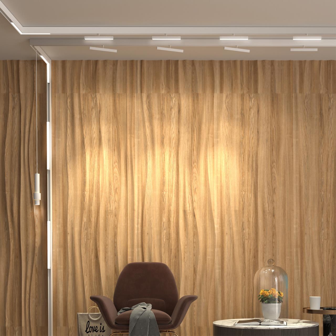 Трековый светильник для низковольного шинопровода NOVOTECH SHINO FLUM белый LED*1 12W 4000К 230 мм