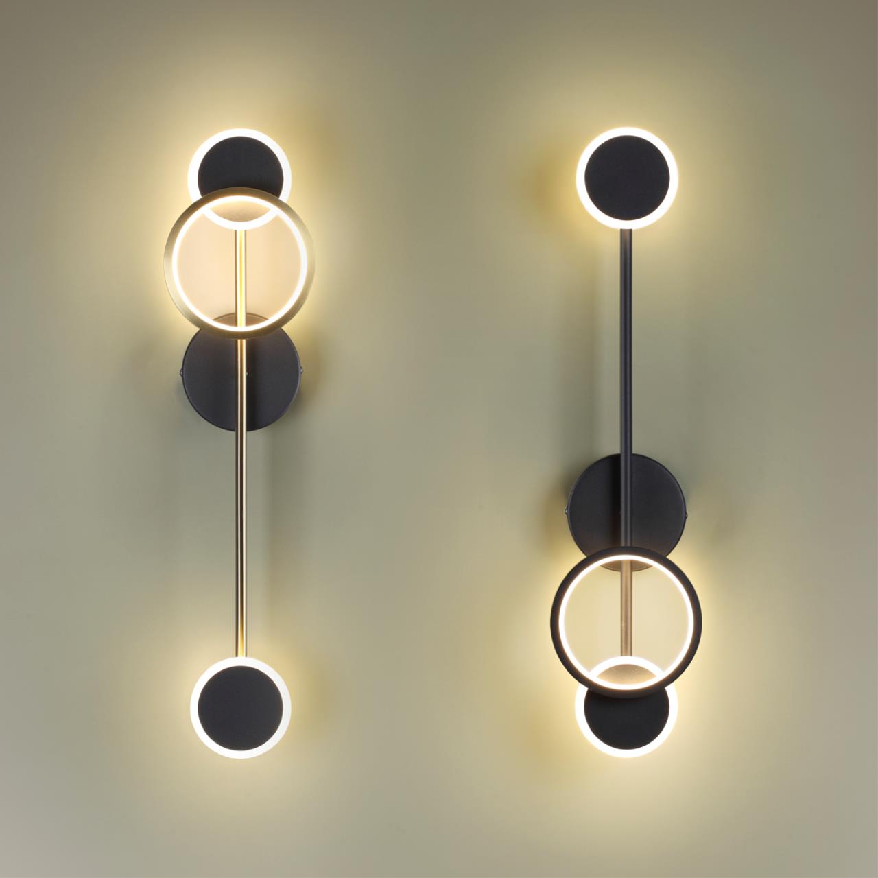 Настенный светильник ODEON LIGHT MIDCENT DENZEL черный, античная бронза LED*1 16W