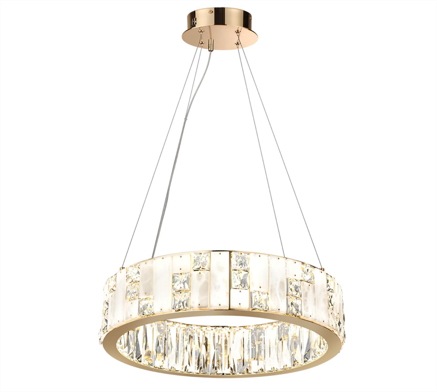 Люстра ODEON LIGHT HALL CROSSA золотой LED*1 46W