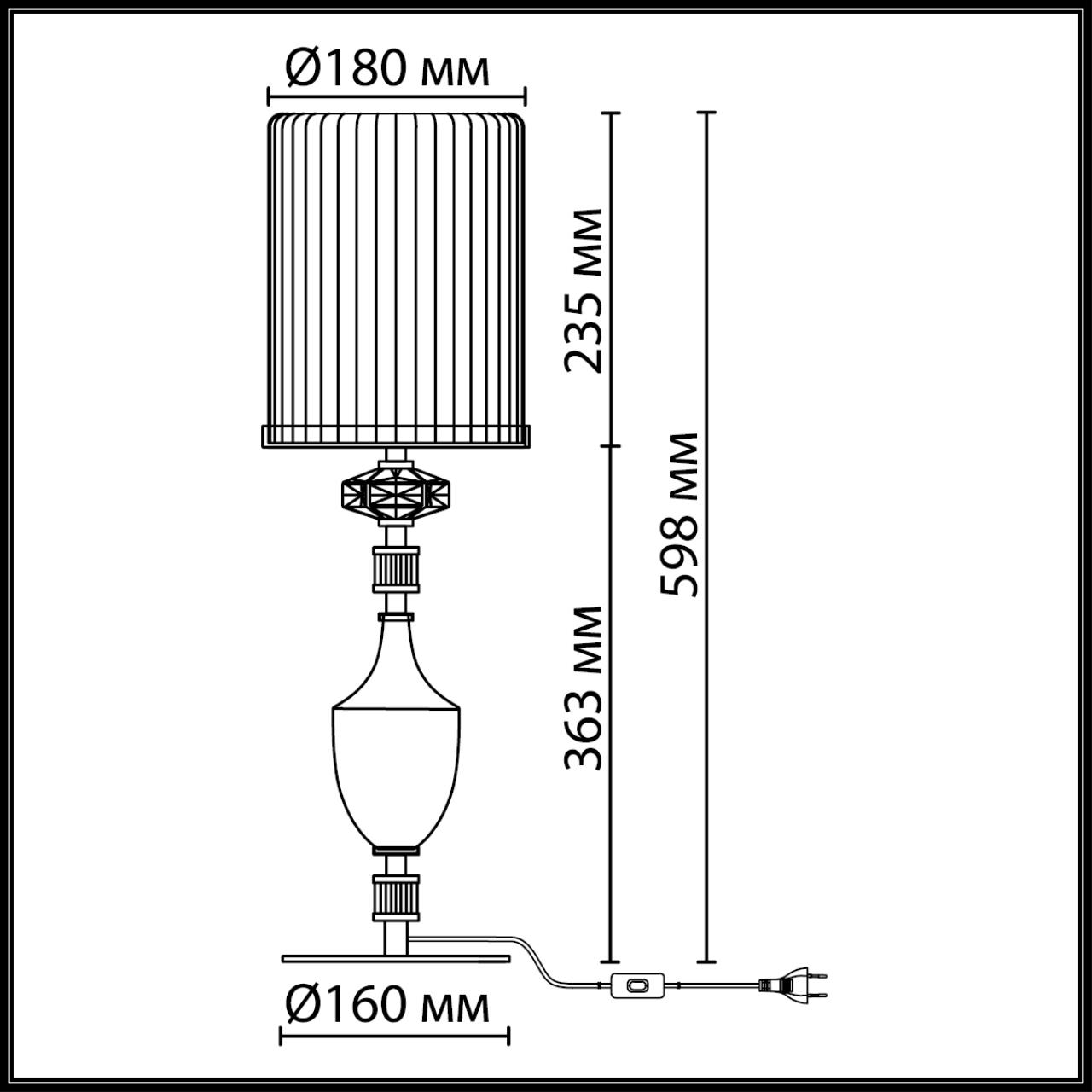Настольная лампа ODEON LIGHT EXCLUSIVE MODERN TERRA античная бронза, латунь E14*1 10W