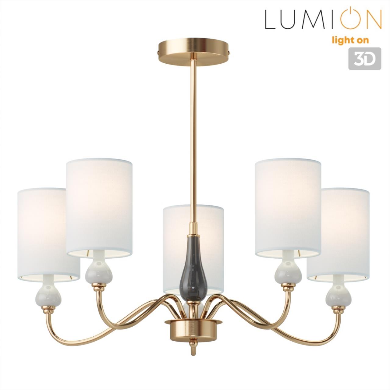 Люстра на штанге LUMION CLASSI ANRI латунь E14*5 10W