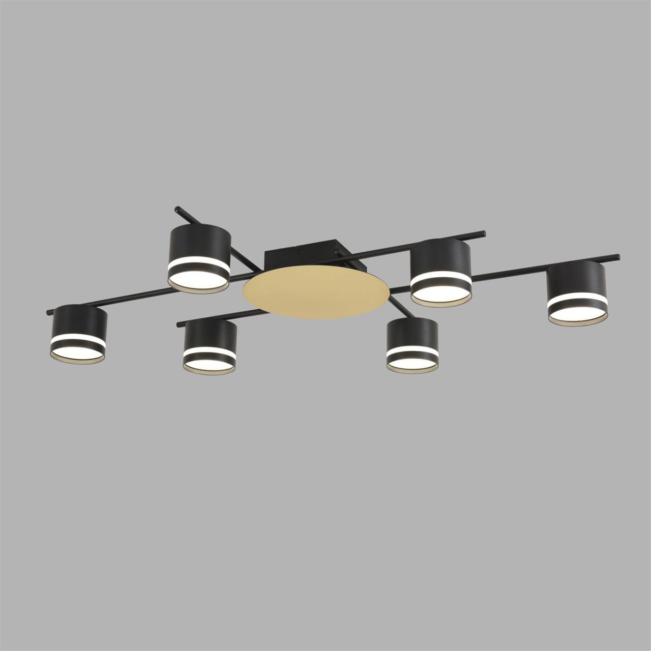 Светильник потолочный LUMION COMFI BENUA черный, золотой GX53*6 10W
