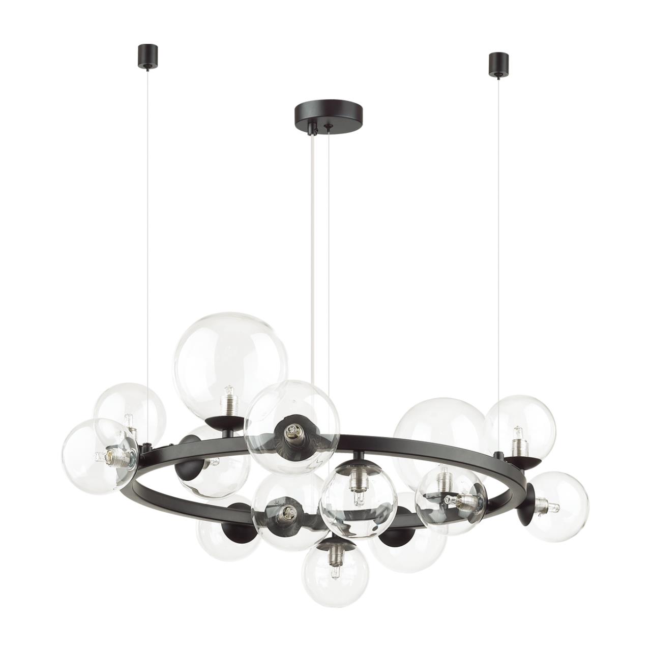 Люстра ODEON LIGHT MODERN TOVI черный G9*14 10W