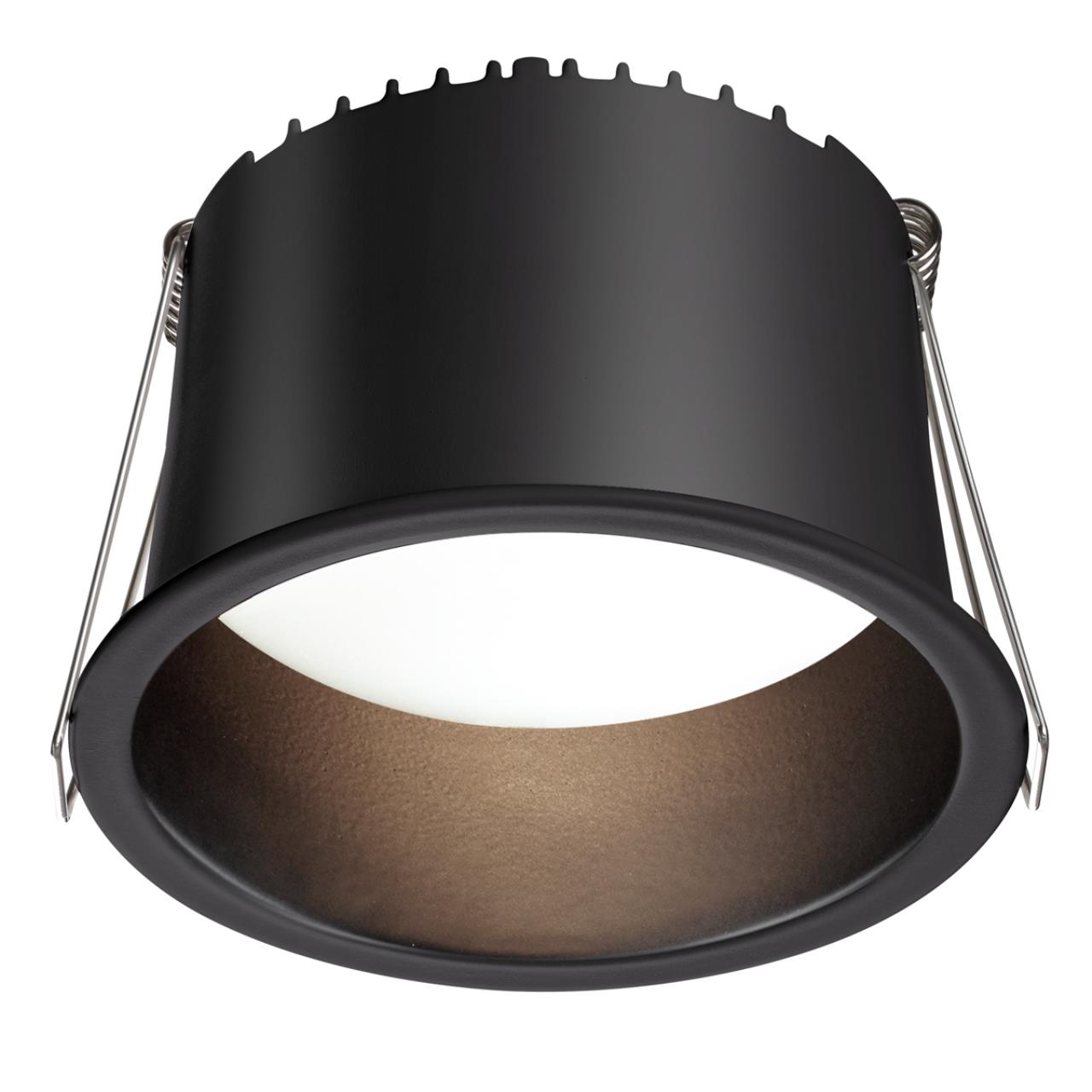 Светильник встраиваемый светодиодный NOVOTECH SPOT TRAN черный LED 12W 3000К плафон черный