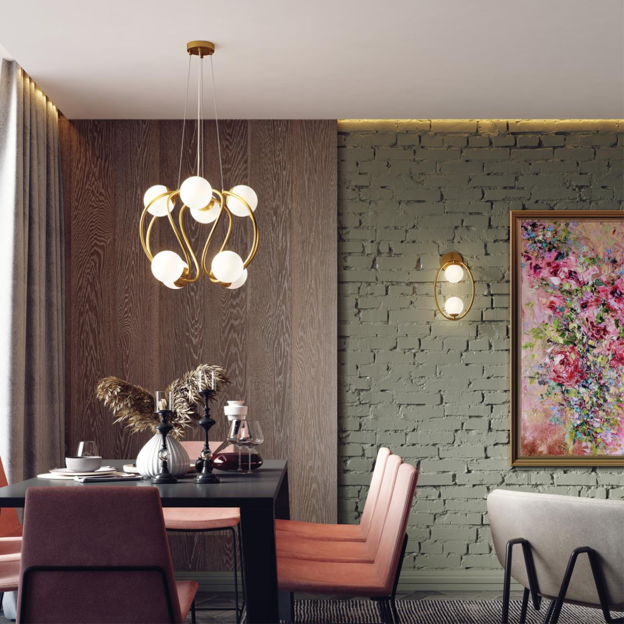 Бра ODEON LIGHT MODERN SLOTA золотой